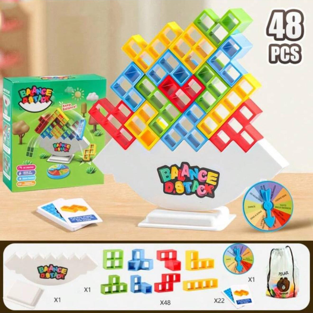 🧩 Juego de Mini Bloques de Construcción – Desafía tu Equilibrio y Creatividad 🧩